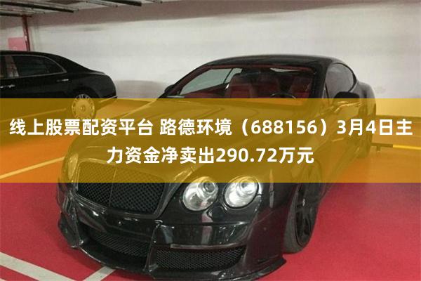 线上股票配资平台 路德环境（688156）3月4日主力资金净卖出290.72万元