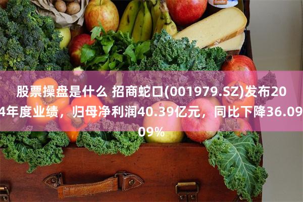 股票操盘是什么 招商蛇口(001979.SZ)发布2024年度业绩，归母净利润40.39亿元，同比下降36.09%