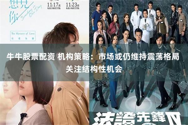 牛牛股票配资 机构策略：市场或仍维持震荡格局 关注结构性机会