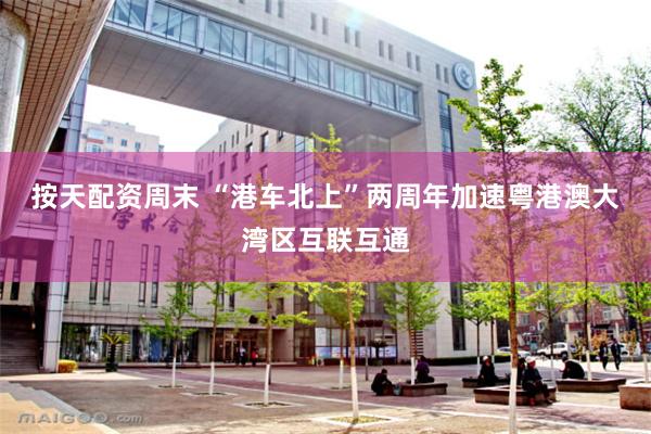 按天配资周末 “港车北上”两周年加速粤港澳大湾区互联互通