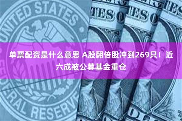 单票配资是什么意思 A股翻倍股冲到269只！近六成被公募基金重仓